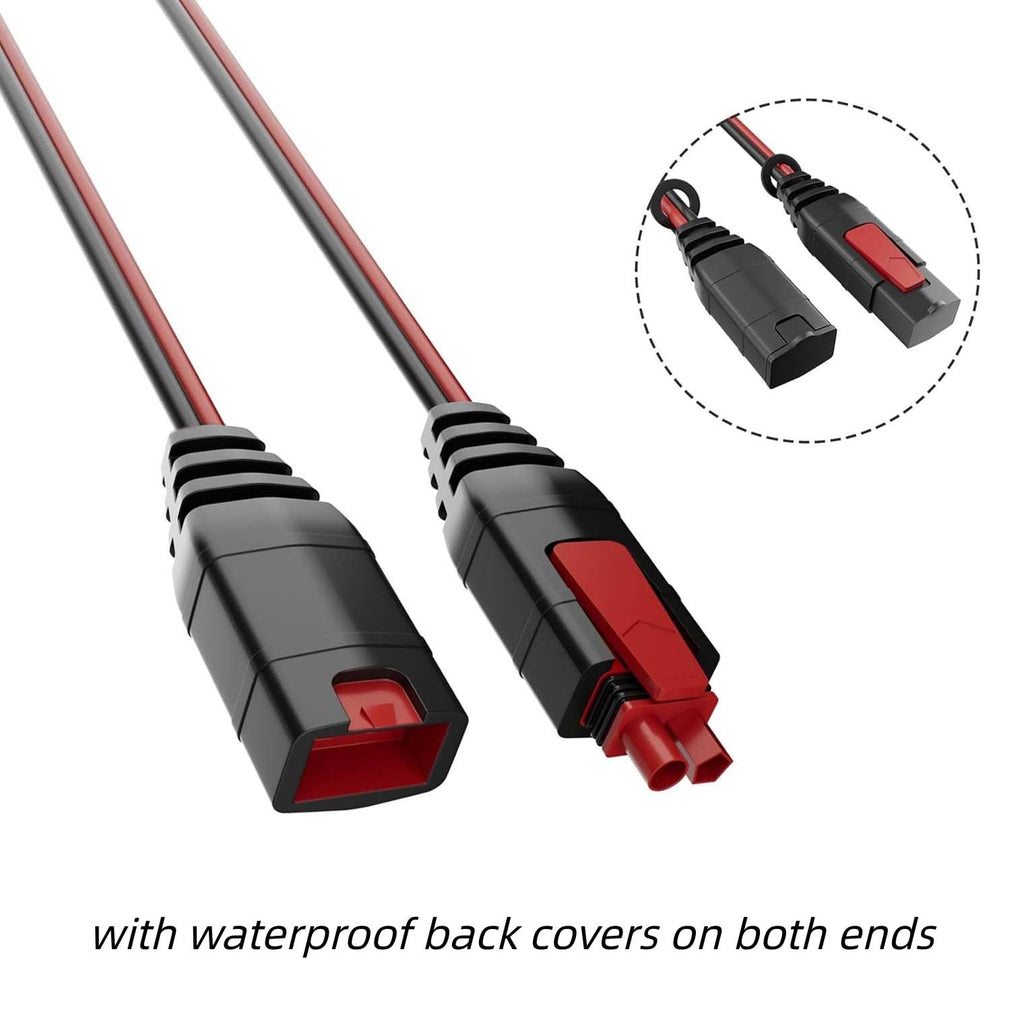 RRKJYXGC GC004 + GC008 X-Connect Fit for Noco Battery Charger Accessories,M10 (3/8in) XL Eyelet Terminal,Smart Batteries Trickle Charger Cable for Genius Smart Battery Chargers Extension Cable