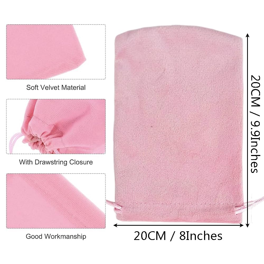 Ouliget Paraffin Wax Mitts for Hand,Paraffin Heated Hand SPA Mittens for Women,Gloves Moisturizing Cracked Hot Wax Hand Thermal Treatment Wax Accessories,Pink