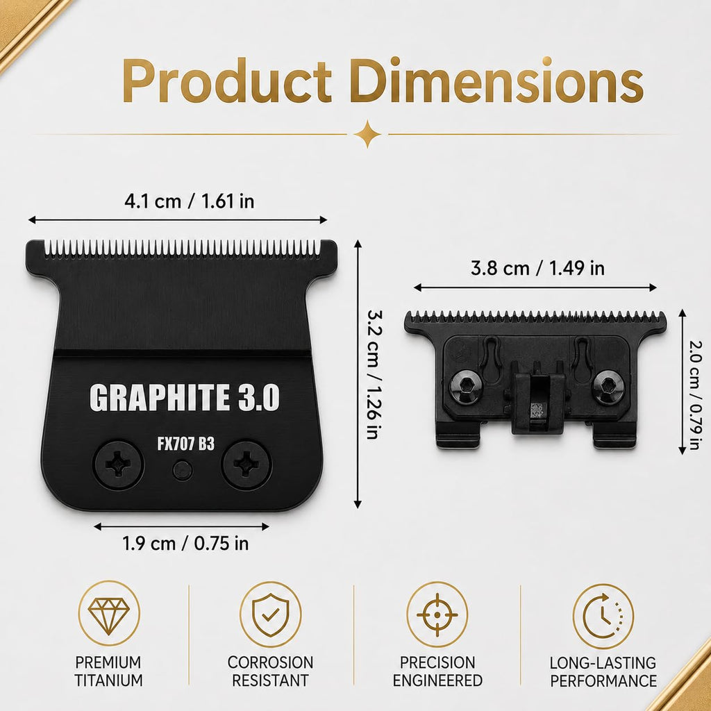 Replacement Blades Compatible with BaBylissPRO FX787 & FX726 Trimmer