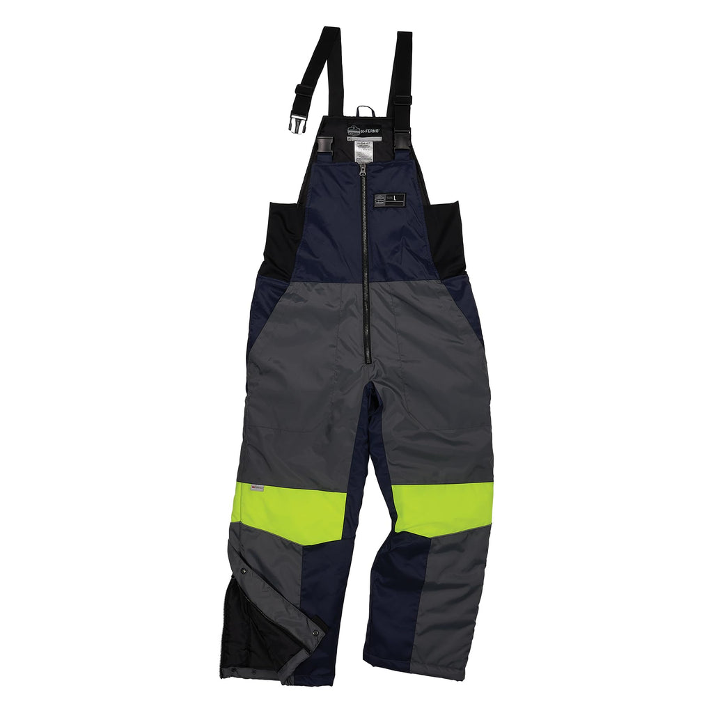 Ergodyne N-Ferno 6477 Insulated Freezer Bib Overalls, Cold Storage Work Gear