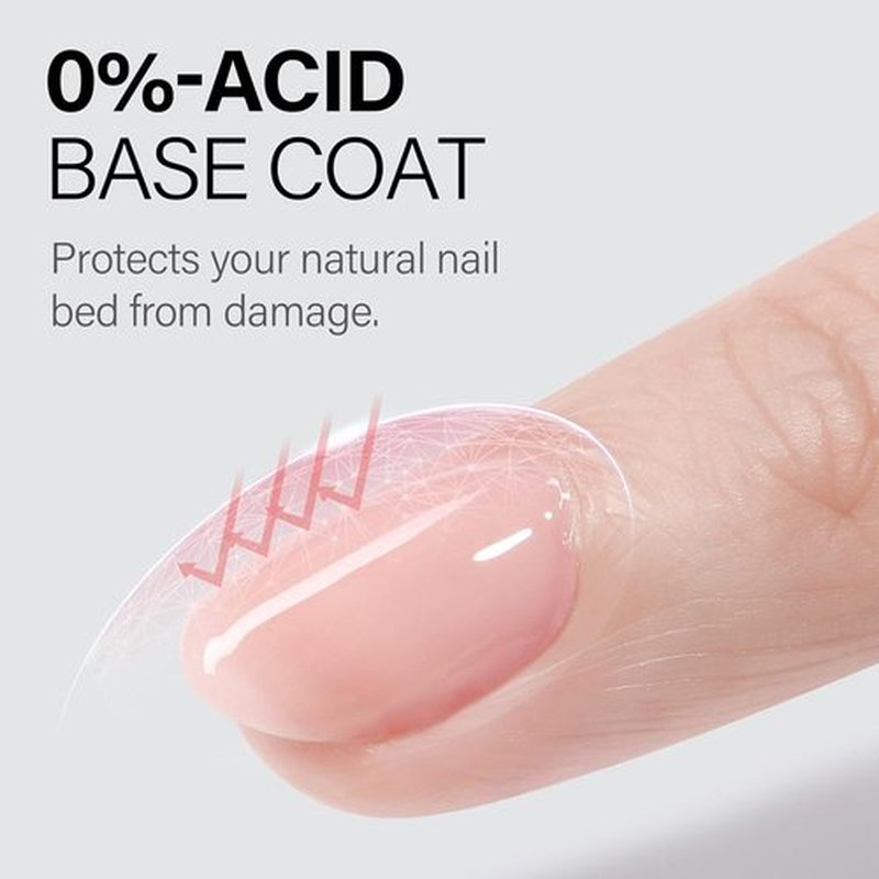 AILLSA Gel Nail Polish - Long Lasting Clear Base & Top Coat | High Gloss Shine, 0.51 Fl Oz