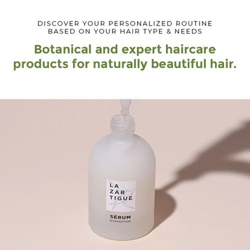 Lazartigue Thermo-Protective Serum D'Exception, Heat Protection Hair Serum, Shields, Hydrates, Seals Split Ends & Tames Tangles, Vegan, Sulfate & Silicone Free, 1.7 Fl Oz