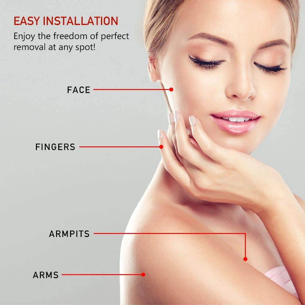 tuokiy Replacement Heads for Flawless Gen 2 Hair Remover, 8-Pack