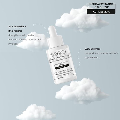 Biomlogy Soothing Serum for Face - 7% Niacinamide & 2% Salicylic Acid | Acne Control & Oil Balancing | 1.01 Fl Oz (30ml)