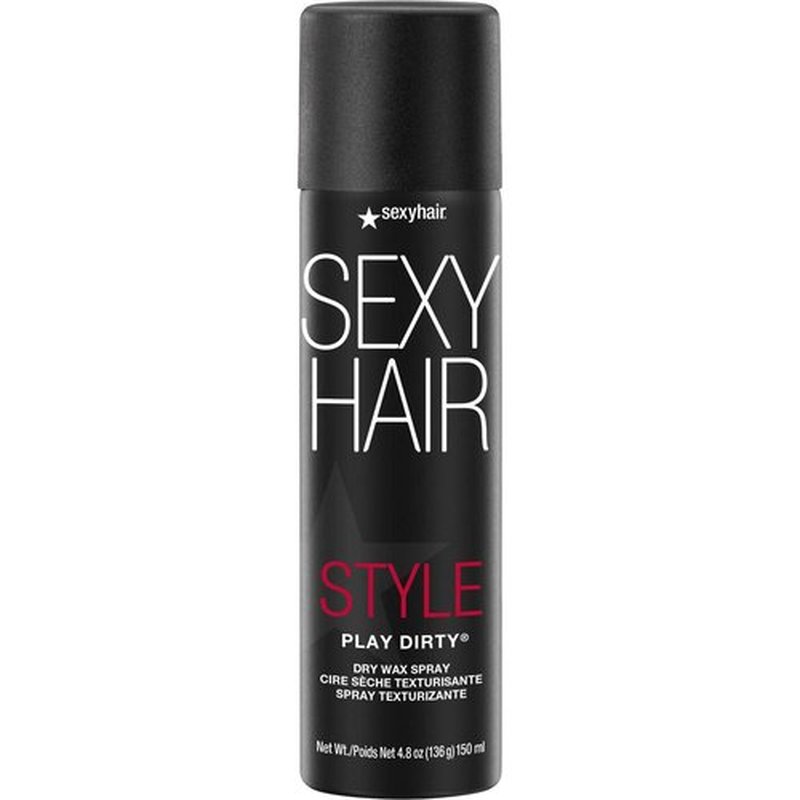 SexyHair Style Play Dirty Dry Wax Spray - Achieve Effortless Second-Day Texture | All Hair Types