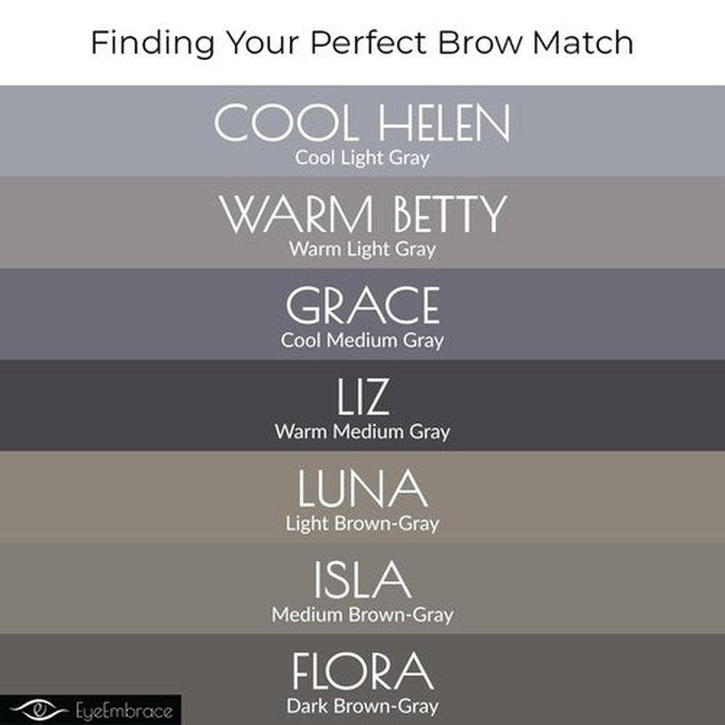 Eye Embrace Luna: Light Brown-Gray Eyebrow Pencil – Waterproof, Double-Ended Automatic Angled Tip & Spoolie Brush, Cruelty-Free