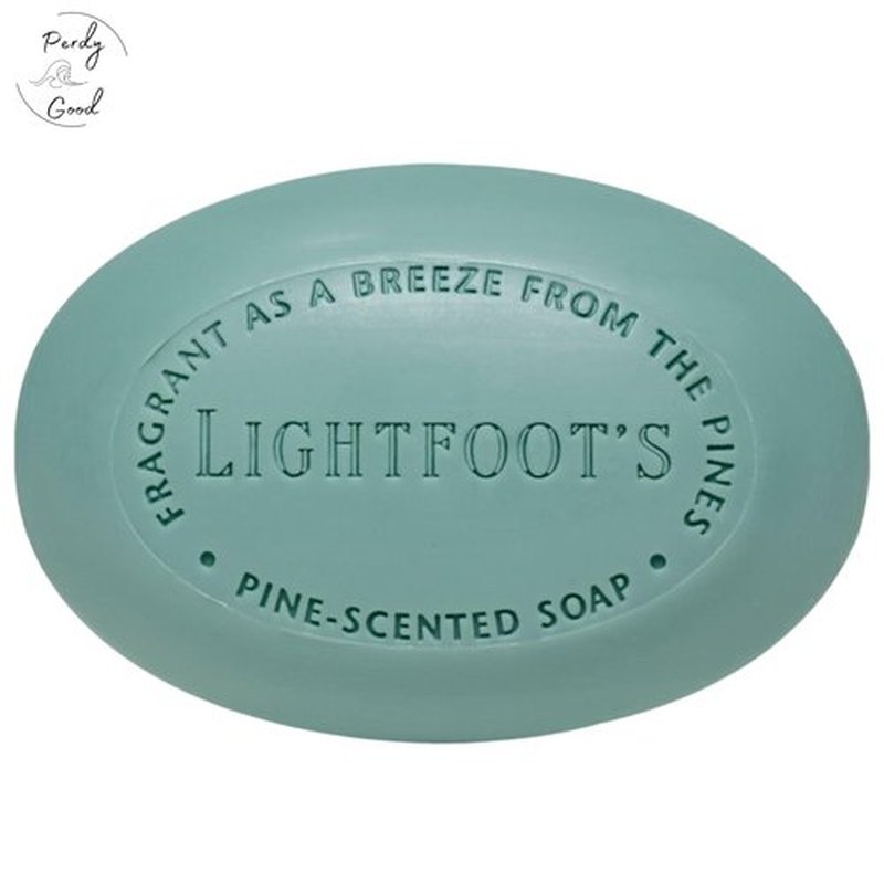 Perdy Good Lightfoot's Pine Soap for Men (Set of 4 Bars) All Natural Pine Scented Mens Athletic Soap for Body or Hands