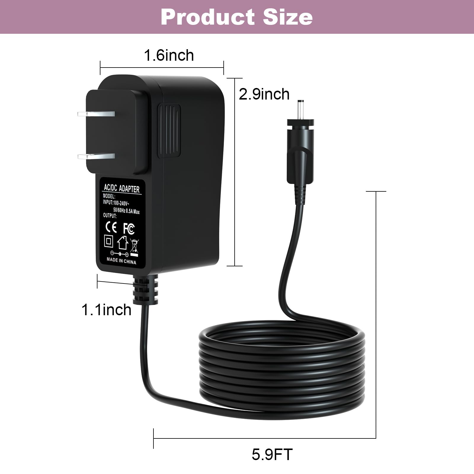 Charger for Ninja Blast Max Portable Blender Compatible with Ninja Blast Max BC251 Portable Blender Power Adapter Cord