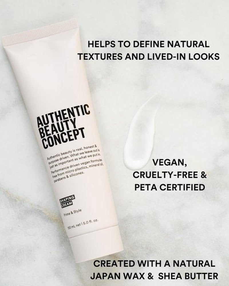 Authentic Beauty Concept Shaping Cream - Define & Hold Natural Texture for All Hair Types | Vegan & Cruelty-Free
