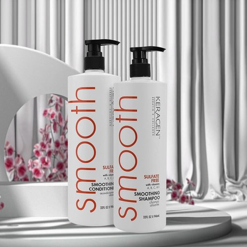 KERAGEN Hair Care - Advanced Structural Repair & Color Protection System | 52% Stronger Hair, 32 Oz