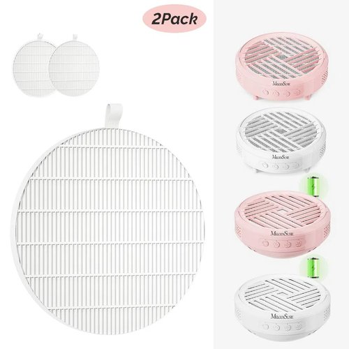 MelodySusie SproR Pink Nail Dust Collector Replacement net 2 packs