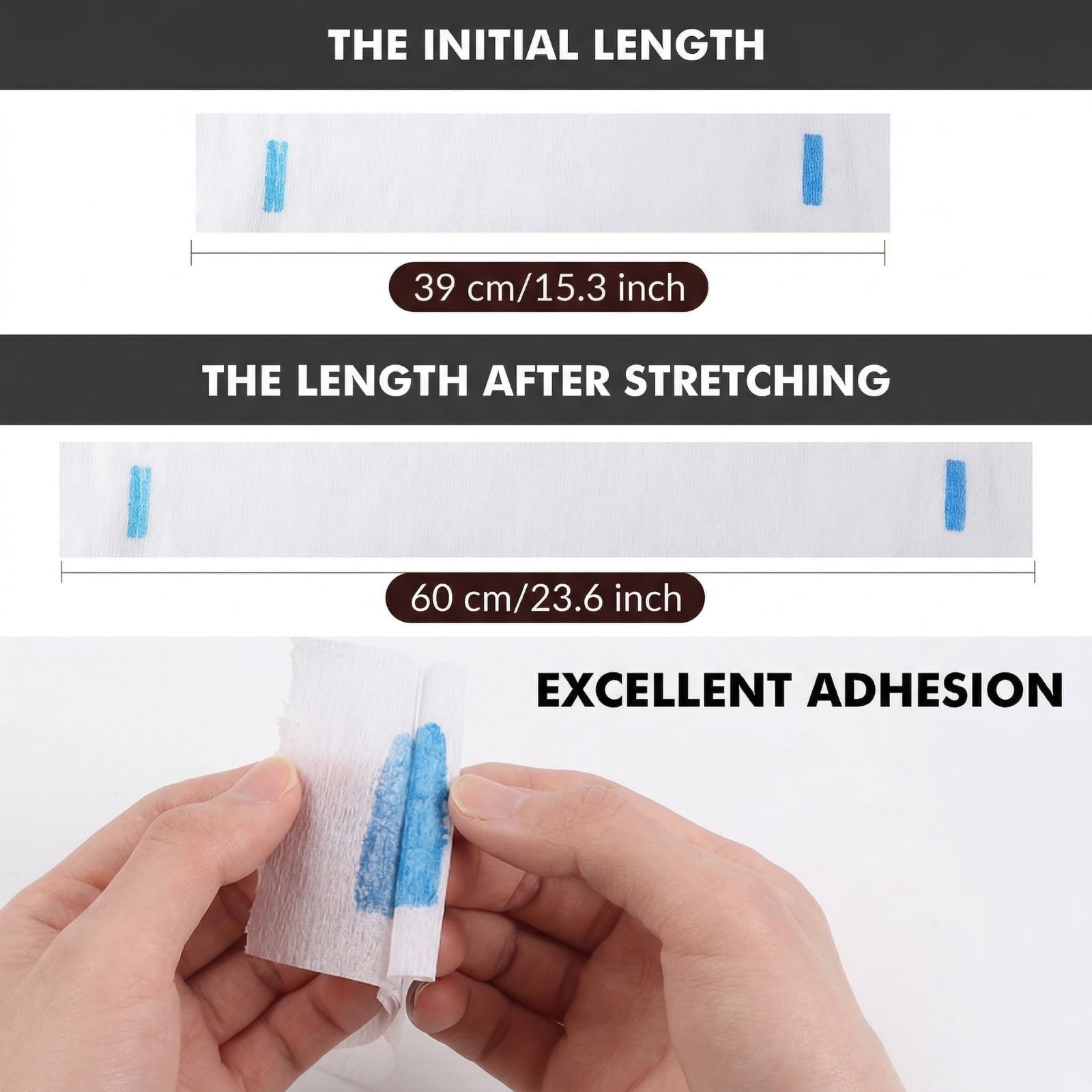 woonfond Disposable Barber Paper Neck Strips, Soft Stretchy Self-Adhesive Neck Strips for Hair Cutting, Barber Shop & Salon Supplies(1)