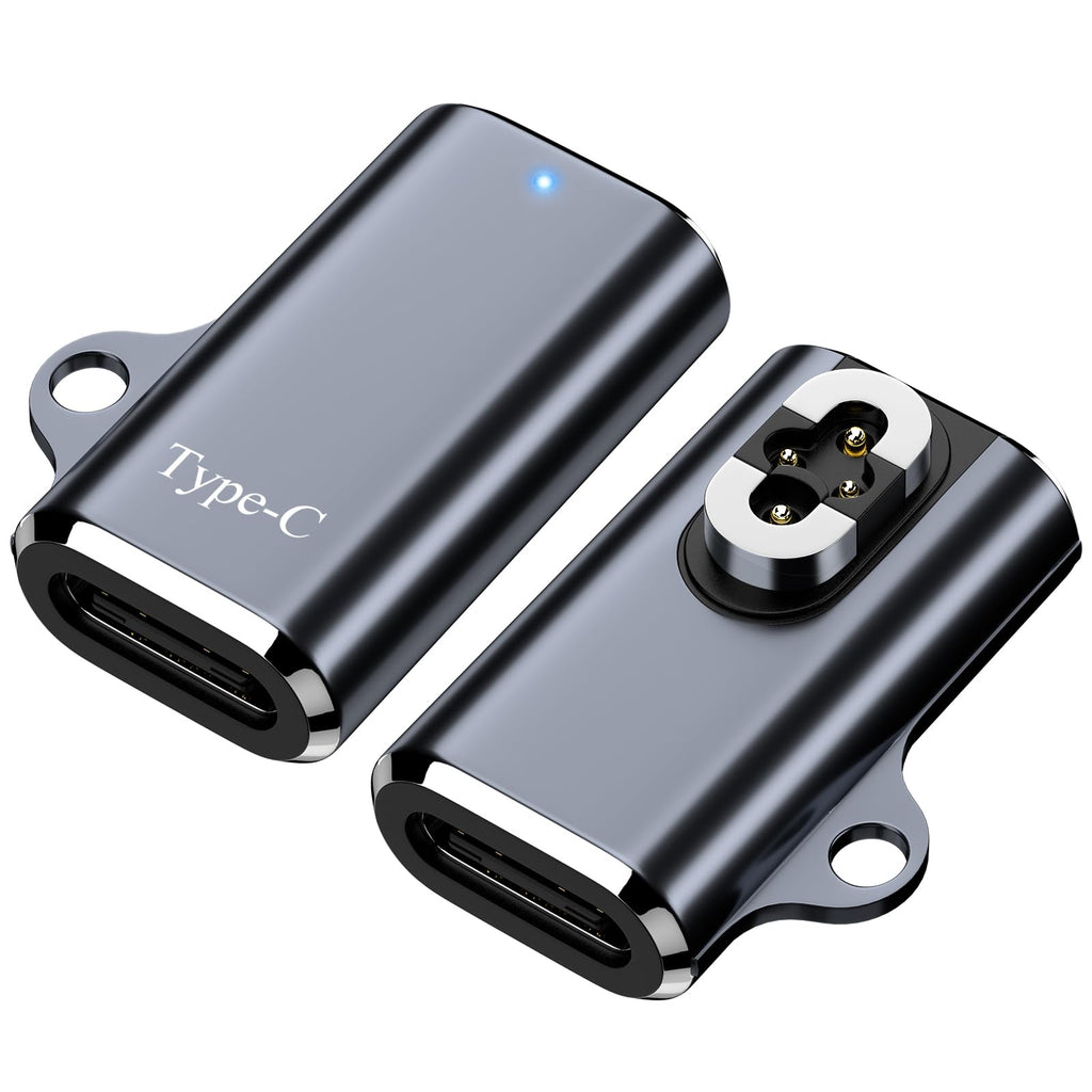 Seynli 2Pack 4Pin Magnetic Charging Adapter for OpenSwim Pro, USB C Charging Cable Compatible with Shokz S710 Bone Conduction Headphones, 10-Minute Quick Charge