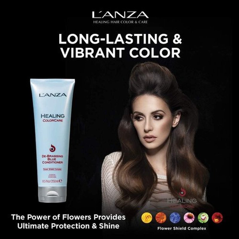 L'ANZA Healing ColorCare Blue Conditioner - Professional Color Toning Haircare, Sulfate-Free Formula