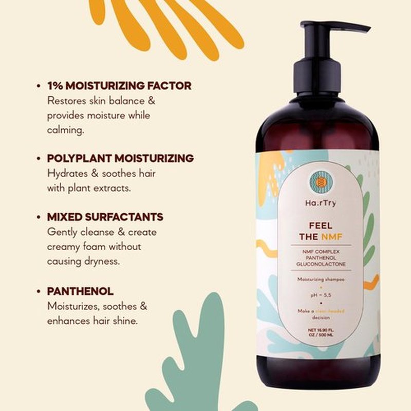 HairTry Hydrating Shampoo - Nourishing Scalp & Hair Care with Polyplant Complex | 16.90 Fl. Oz / 500 ml