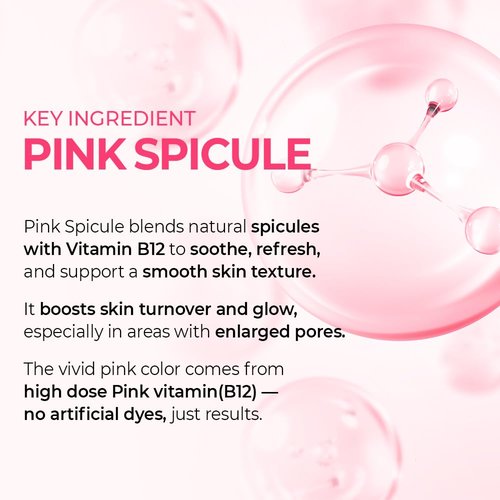 Dr.Melaxin Pink Spicule Cyano Microneedling Serum – Vitamin B12 Pore Minimizer, Liquid Microneedle Facial Treatment for Enlarged Pores, Skin Renewal & Texture Refining (30ml)