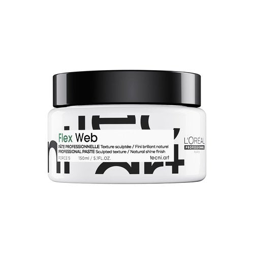 L'Oréal Professionnel Paris Flex Web Texture Paste - Strong Hold Styling Gel for All Hair Types