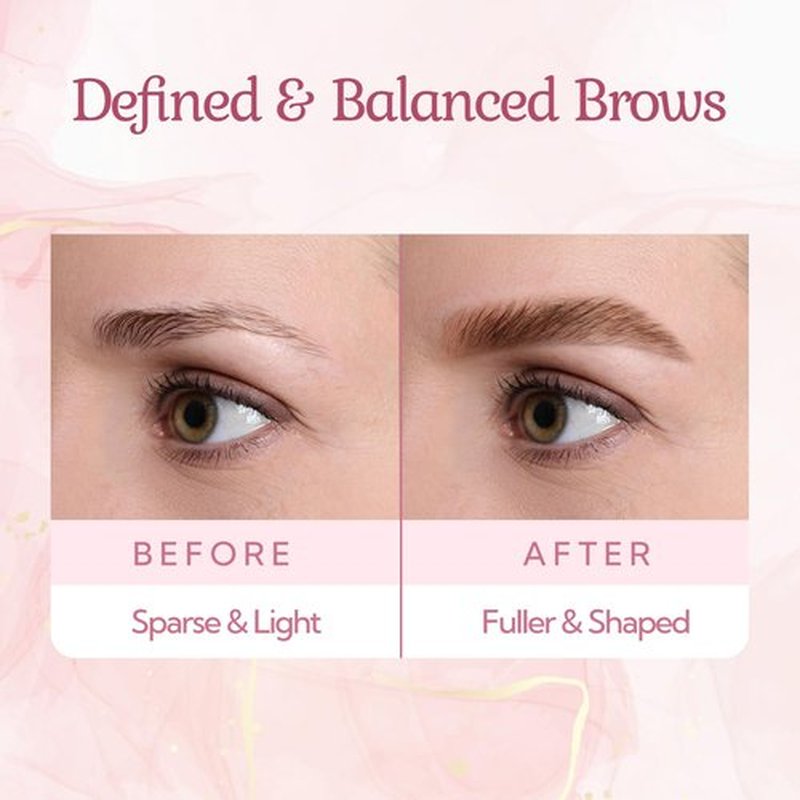 Regine Switzerland Eyebrow Tint & Gel - Smudge-Proof, Long-Lasting Color, Easy Application | Medium Brown