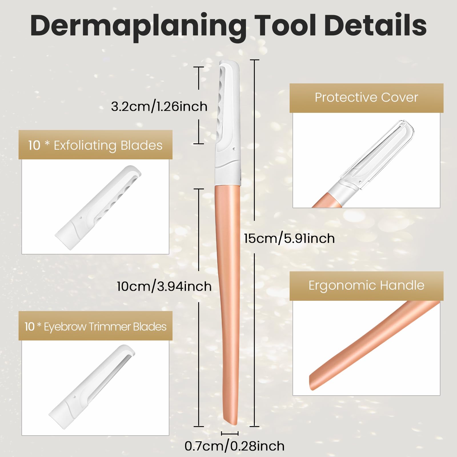 COSYLIFE Dermaplane Razor for Women Face