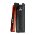 ZEUS Pocket Beard Comb with Leather Sheath, Handmade Saw‑Cut Travel Comb