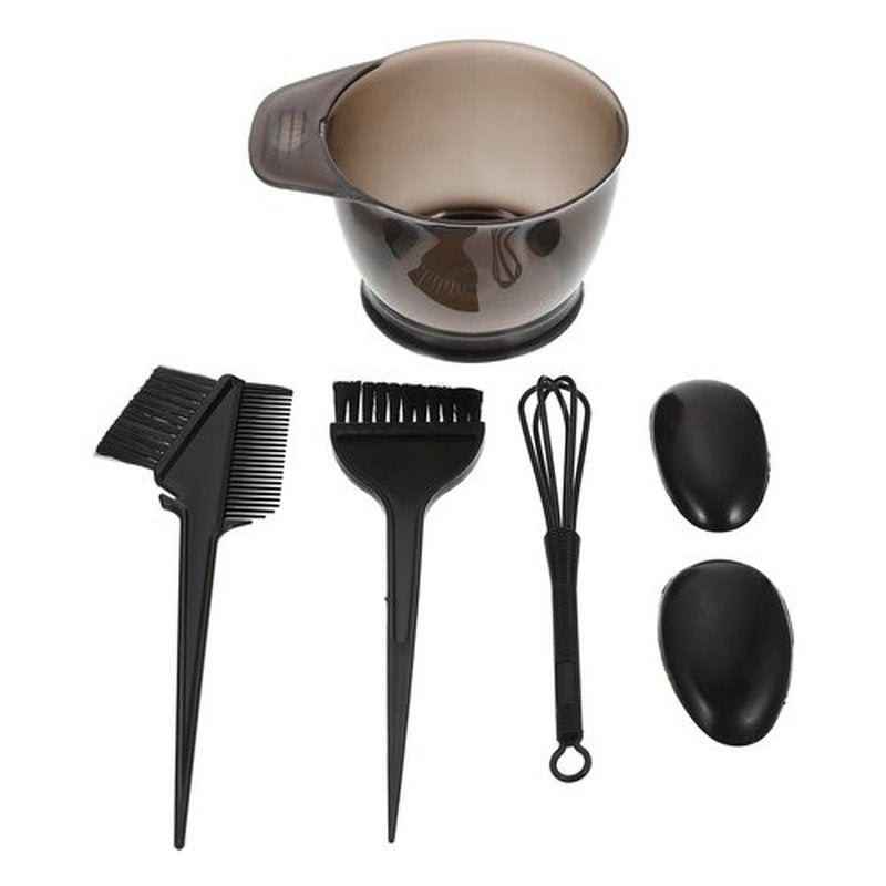 Healifty Hair Dye Kit 5-Piece Hair Coloring Set with Mixing Bowl Brush Comb Ear Covers and Mixer for Salon and Home Use
