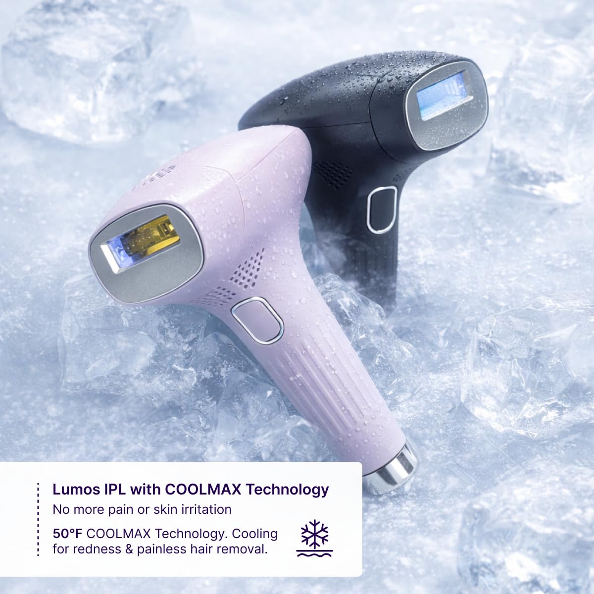 MICHAEL TODD BEAUTY - LUMOS Laser IPL Hair Removal Device for Women and Men, 50°F CoolMax Technology, 999,999 Flashes, 3 in 1 with Skin Sensor for Nearly Painless, Permanent Hair Removal