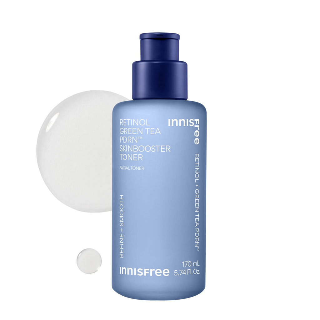 innisfree Green Tea PDRN Toner | Korean Toner for Face with Retinol and Hyaluronic Acid for Glass Skin, Fine Lines, & Smooth Skin | Inspired by Korean PDRN Treatment