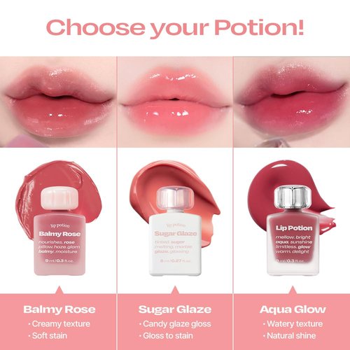 alternativestereo Lip Potion Aqua Glow No.9 Coco Milk | Hydrating, Non-Sticky Gloss with Sheer Radiance | 0.3 Oz