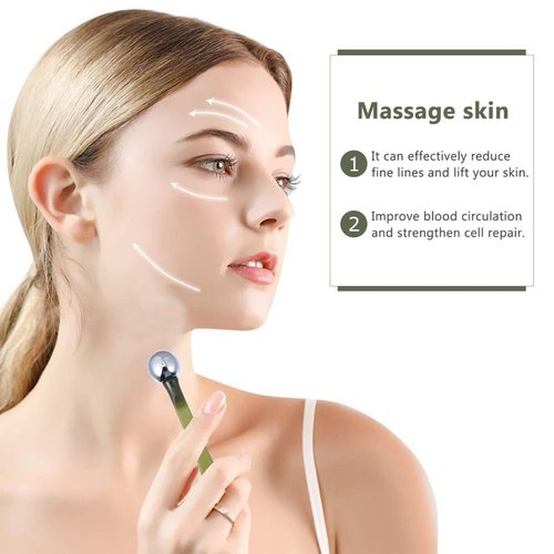 Eye Cream Roller Stick 6pcs Eye Cream Applicator Eye Roller Massage Sticks Massage Wand Matal Eye Roller for Puffy s and Dark Circles Applicator