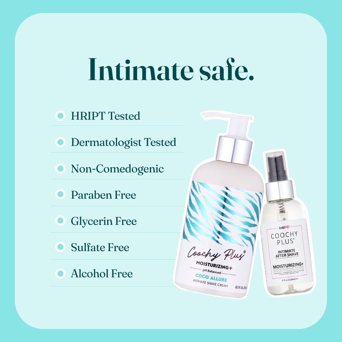 Coochy Plus Coco Allure Intimate Shaving Cream + After Shave Kit for Women