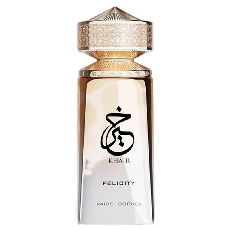 Paris Corner Khair Felicity Perfume - 3.4 Fl Oz | Sparkling Unisex Fragrance with Champagne, Cassis, Rose, Vanilla, Musk