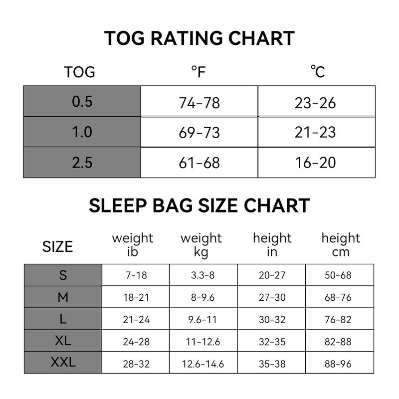 BubblePanda Bamboo Sleep Sack - Soft 0.5 Tog Wearable Blanket for Newborns & Infants (0-6 Months)
