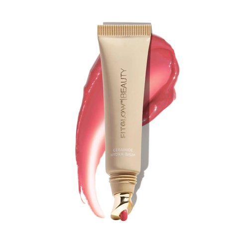 Fitglow Beauty Ceramide Hydra-Balm Lip Gloss | Hydrating Lip Serum with Peptides & Glutathione | Plumping & Anti-Aging Lip Treatment, Dry & Chapped Lip Repair | Vegan & Cruelty-Free | 12g - Watermelon