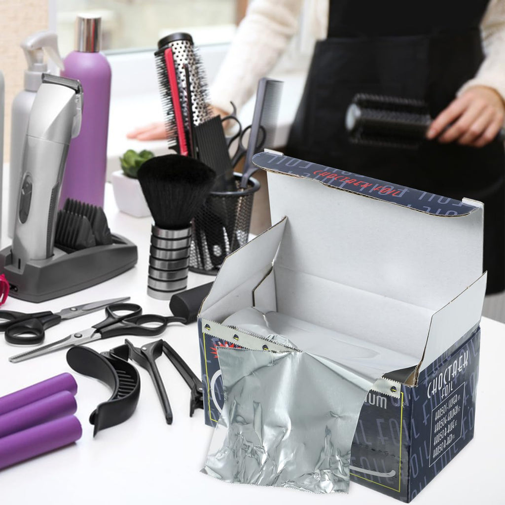 Thickened Aluminum Foil Sheets 65Ft Roll for Hair Dyeing Perming and Styling Professional for Hair Color and Hairdressing Supplies