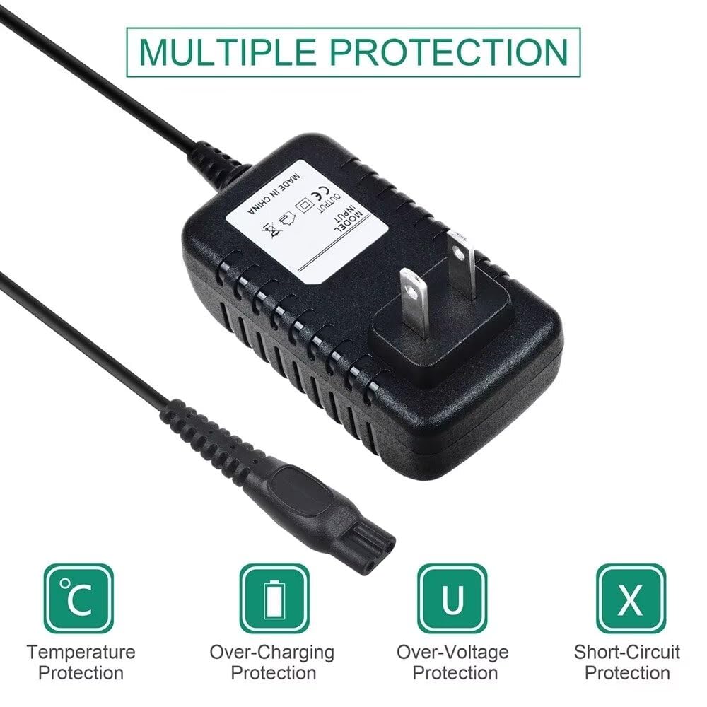 MDCGPower AC Adapter Charger Cord Compatible with Razor Trimmer Shaver Power