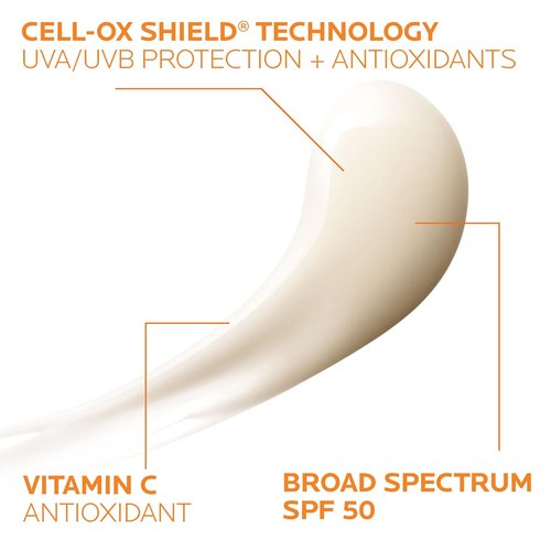 La Roche-Posay Anthelios AOX Daily Antioxidant Serum - SPF Face Moisturizer with Vitamin C & E for Sensitive Skin