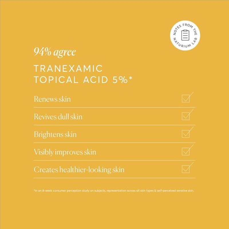 Naturium Tranexamic Topical Acid 5% - Brightening Face & Skin Care with Kojic Acid, 1 oz
