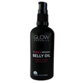 Glow Organics Belly Oil for Pregnancy, Prevents Stretch Marks & Scars, Organic Maternity Skincare, Fast-Absorbing, Pregnancy Safe Daily Ritual, 95ml