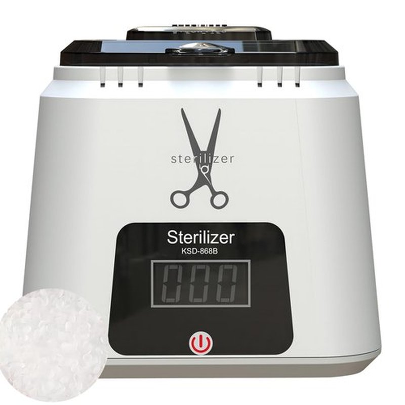 LINBEAUTI Nail Tool Sterilizer High-Temperature Nail Sterilizer Portable For Metal Nail Art Tools Dental Tool Sterilizer with Glass Beads Sterilizer High Temperature For Manicure Salon