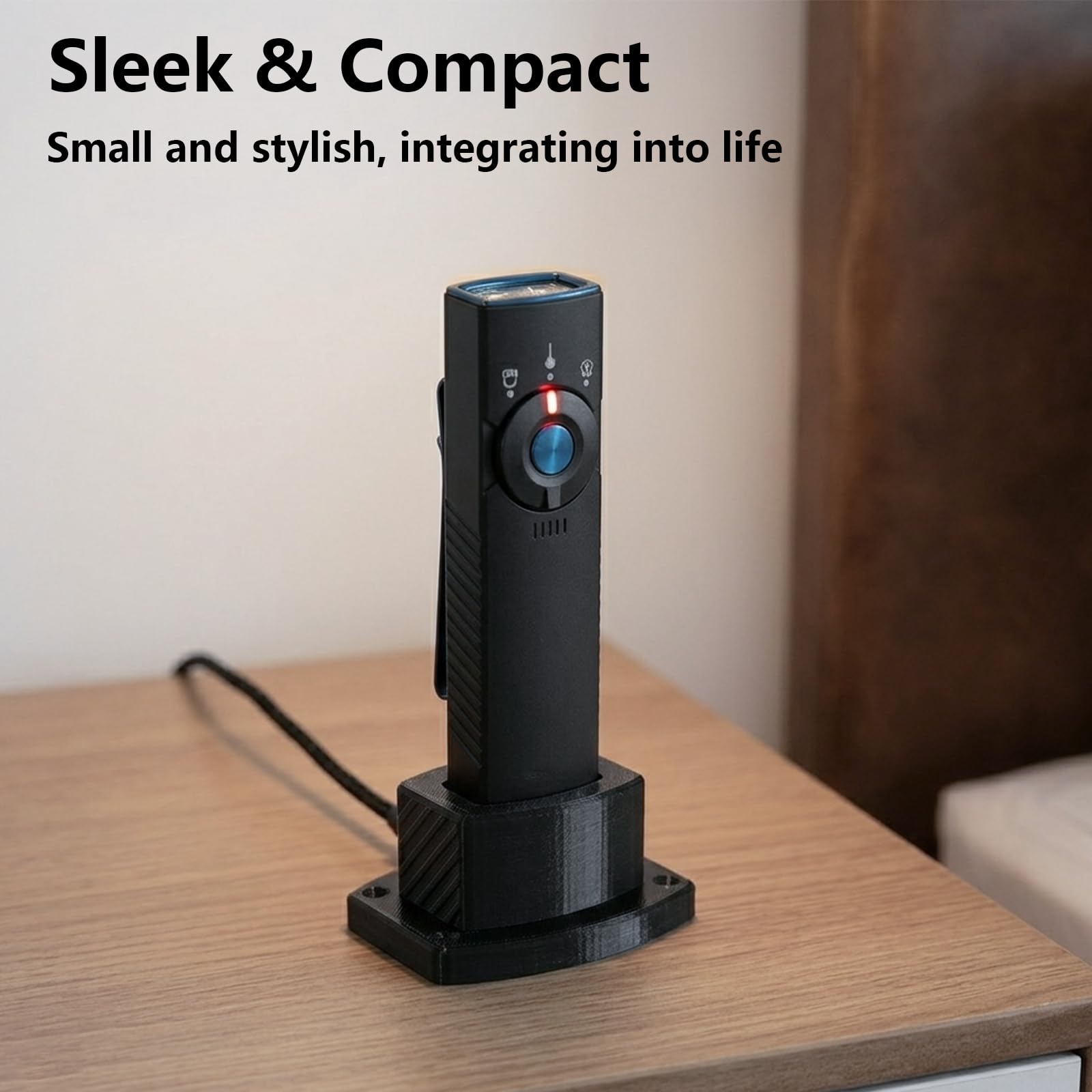Flashlight Charging Stand for Olight Arkfeld Pro 1300| Dock Base for Desk or Nightstand | Stable Holder for Olight Charger | Sleek Organizer for EDC Accessories (Not Included Charger)