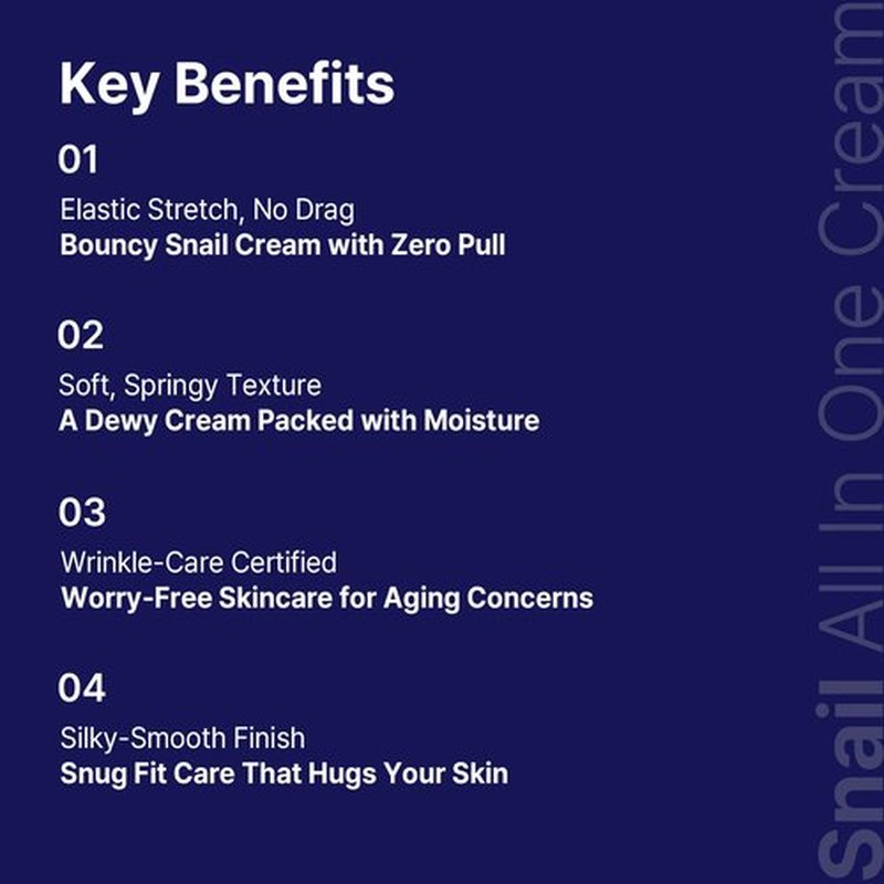 AVCA Snail Mucin Face Cream Moisturizer 100ml(3.38 fl. oz) – Hydrating Anti Aging Korean Skin Care, Helps Improve Elasticity & Fine Lines with HA & Collagen