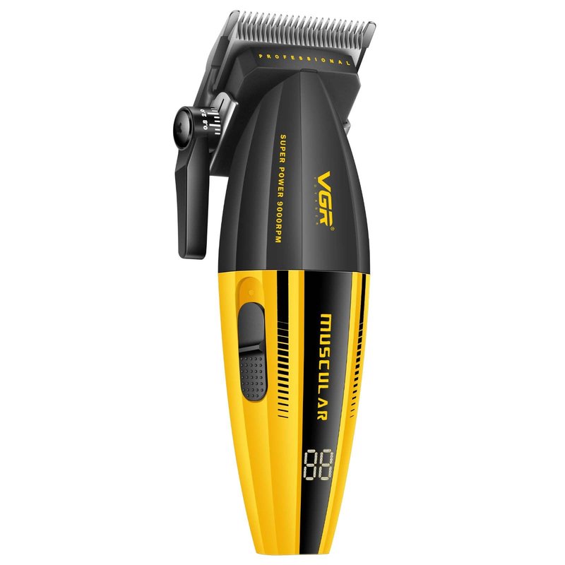 VGR 285 Fresh Fade Hair Clippers for Men, 9000RPM Professional Barber Clippers for Hair Cutting, Cordless Small Hair Trimmer Lightweight Versatile Barber Kit with 6 Magnetic Guide Combs, LED Display