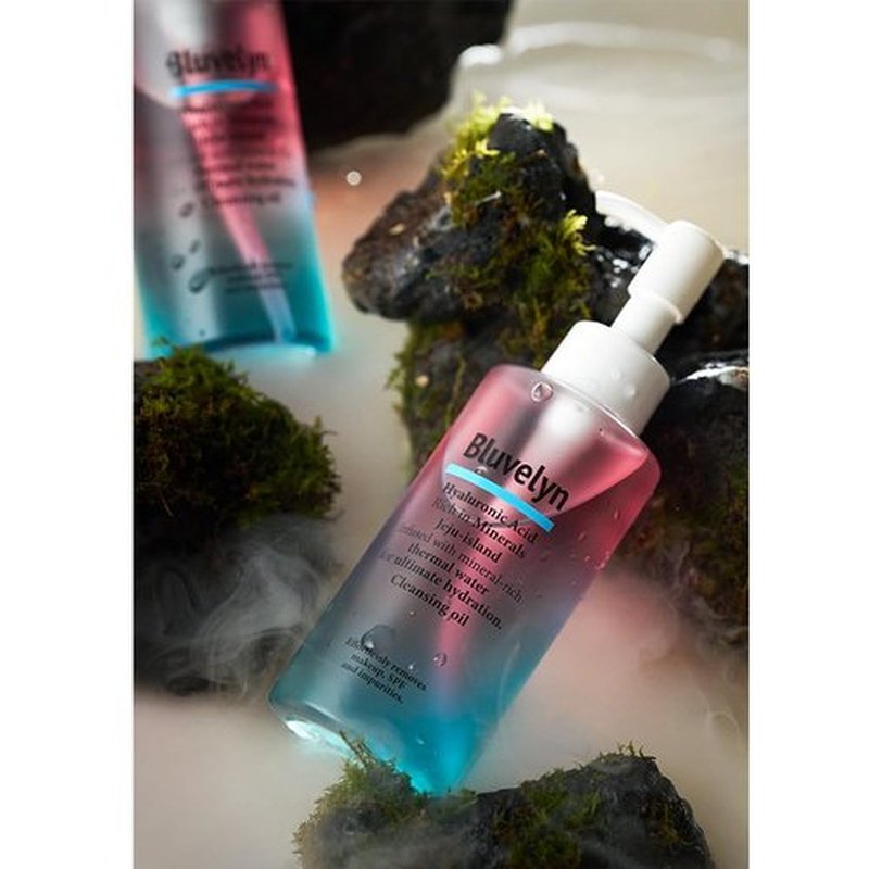 BLUVELYN Blackhead Melting Cleansing Oil – Dual-Phase Formula with Warming Effect – 10x Hyaluronic Acid & Jeju Spa Minerals – Melts Sebum & Waterproof Makeup – 5.07 fl oz