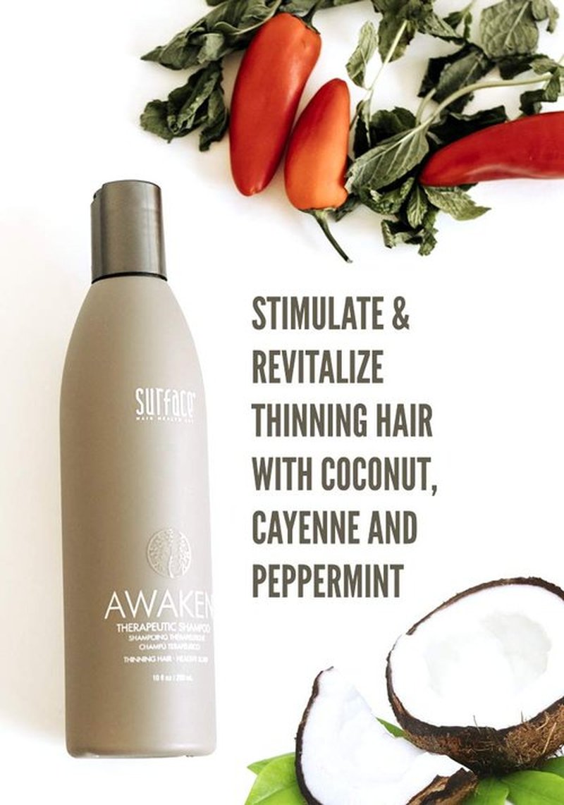 Surface Hair Awaken Therapeutic Shampoo - Natural Ingredients for Thinning Hair & Healthy Scalp