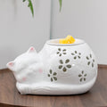 Candeldo Cat Wax Melt Warmer: Wax Melter for Scented Wax Cute Electric Wax Burner with 2 Replacement Light Bulbs Fragrance Candle Warmer Home Decor Birthday Gift for Women