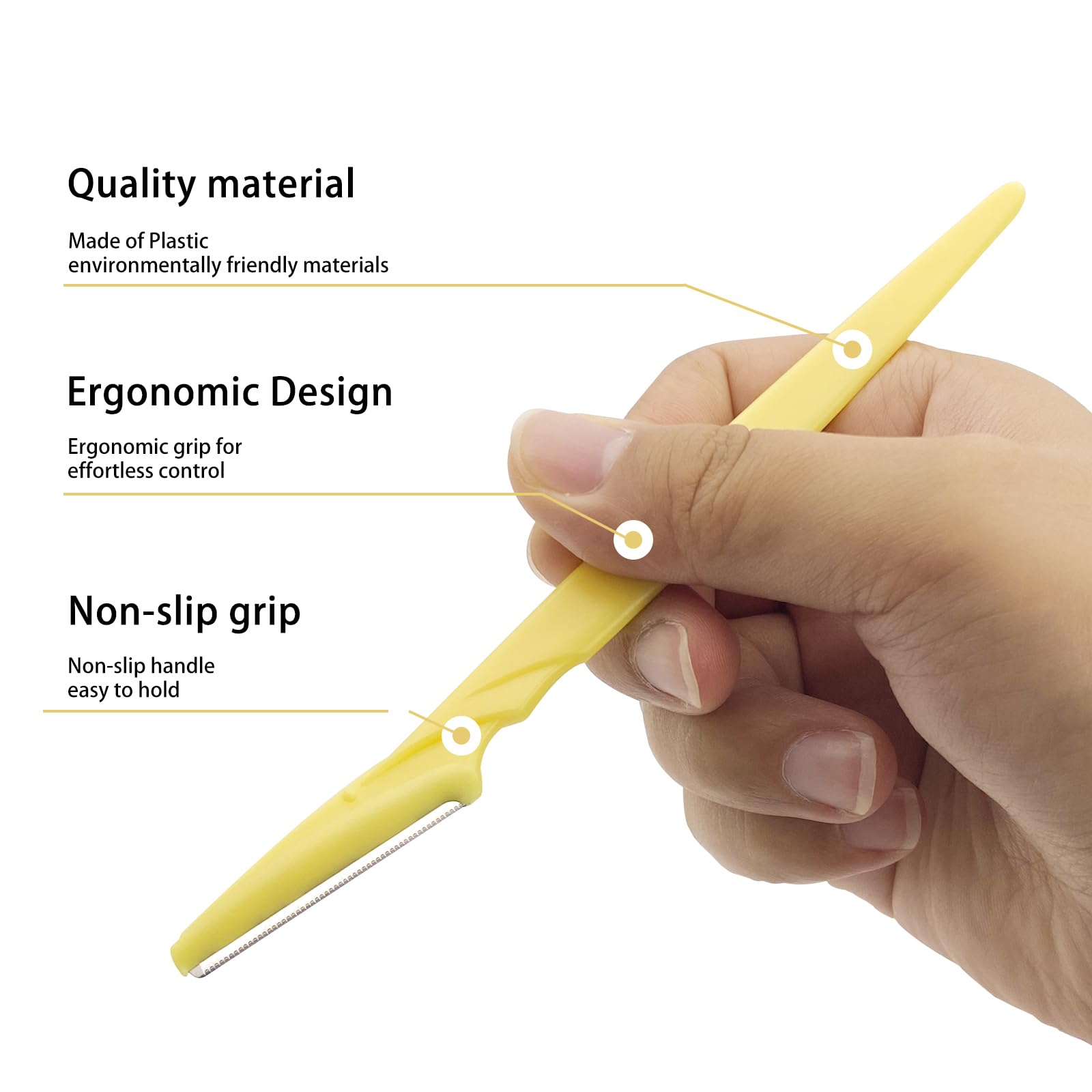 Szeyuen Eyebrow Razor for Women,4 Pcs Dermaplane Razor for Women Face Multipurpose Facial Hair Shaper Trimmer