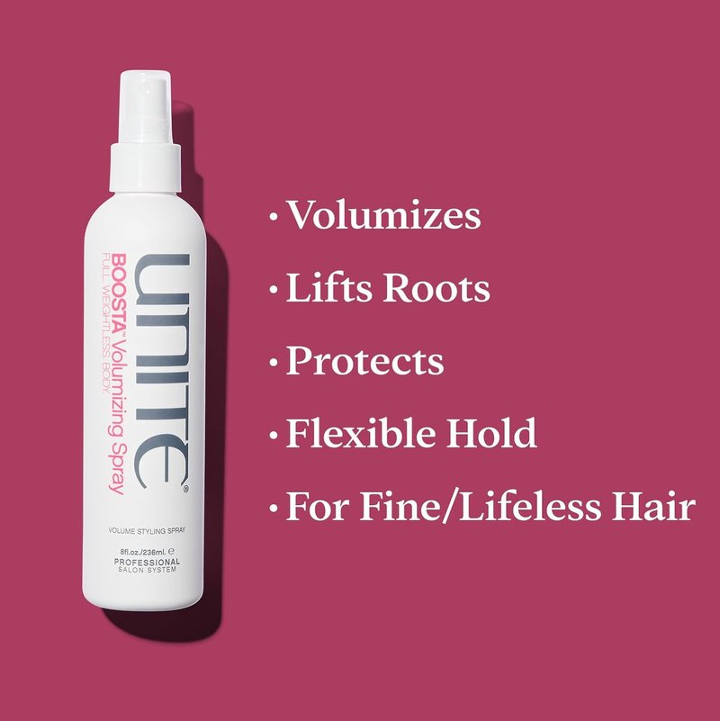 UNITE Hair BOOSTA Shampoo & Conditioner Set - Adds Volume, Body & Shine for Fine Hair - 10 Fl Oz & 8 Fl Oz