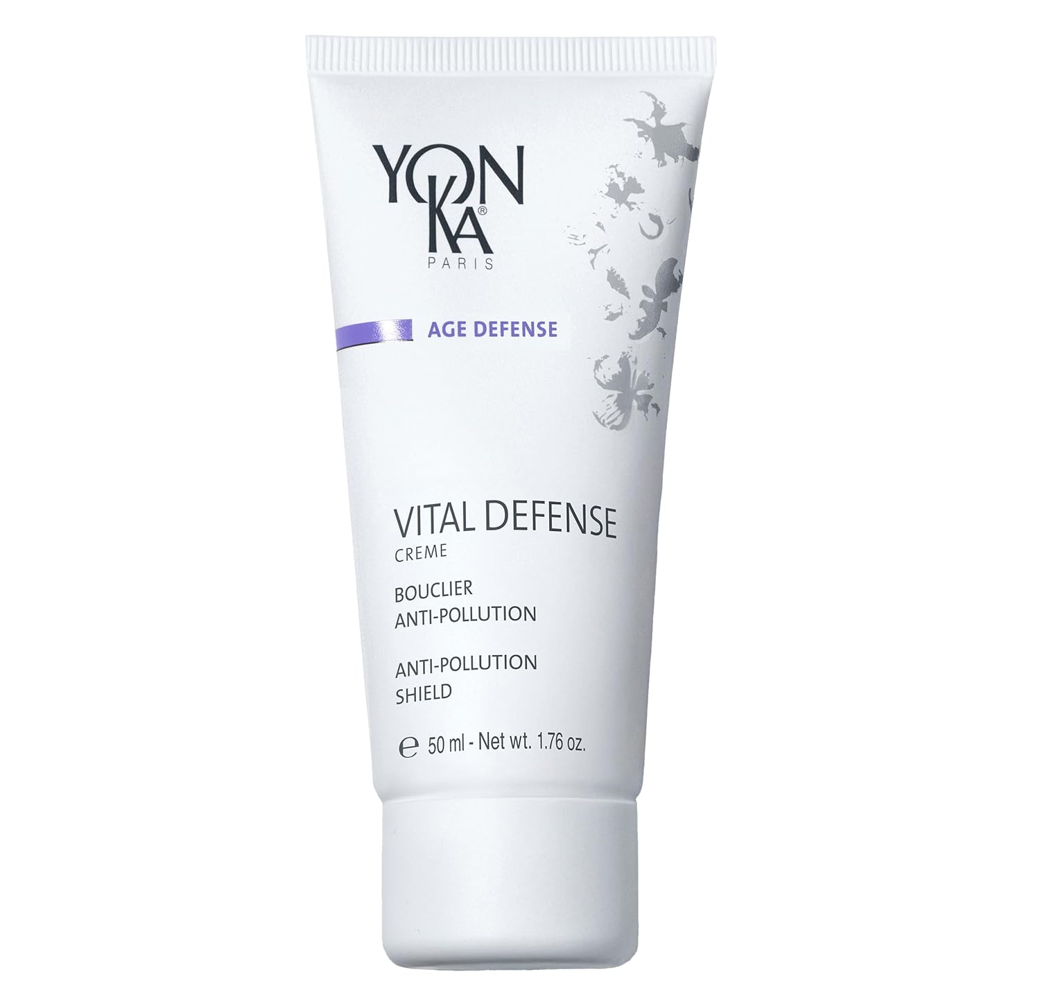 Yonka Paris Vital Defense Day Cream - Pollution Protection Vitamin C Moisturizer | All Skin Types, 84% Natural