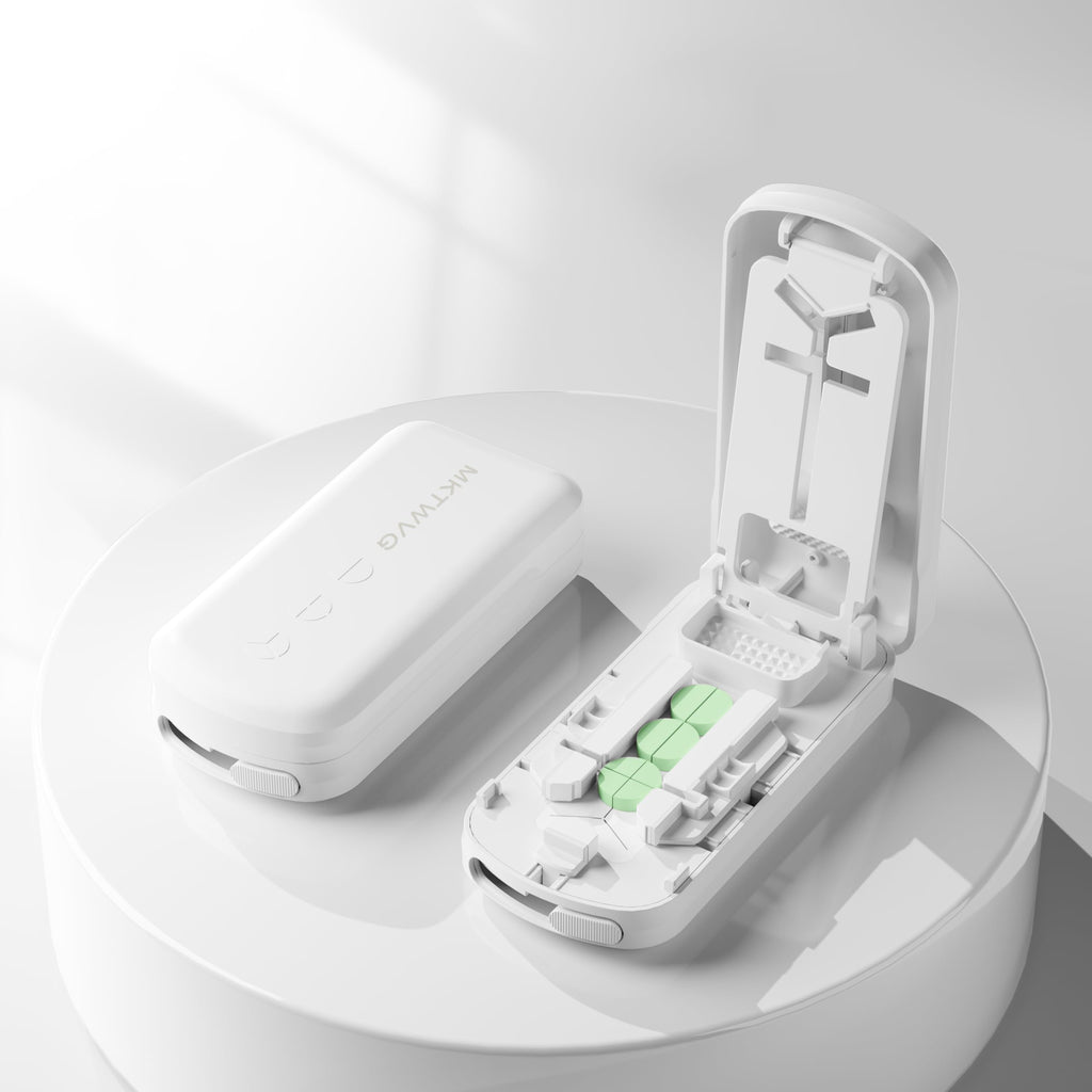 Pill Cutter Splitter for Small and Tiny Pills, Cuts into 1/2 1/3 1/4 Pills