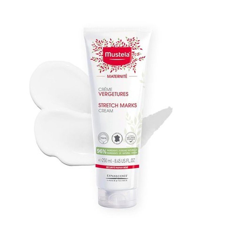 Mustela Maternity Stretch Marks Cream - Natural Moisturizer with Avocado, Maracuja & Shea Butter | Lightly Fragranced Options Available
